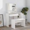 VidaXL Vanity Set Makeup Table Stool Vanity Table Bedroom Furniture Interior White 3114151