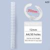 30 Holes Plastic Spiral Rings For A4 Paper Notebook Stationery Office Supplies
