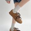 Fashion Commuter Brown Retro Flat-bottomed Dexun Shoes Women's 2025 New Autumn Light Casual Soft-soled Sports Shoes