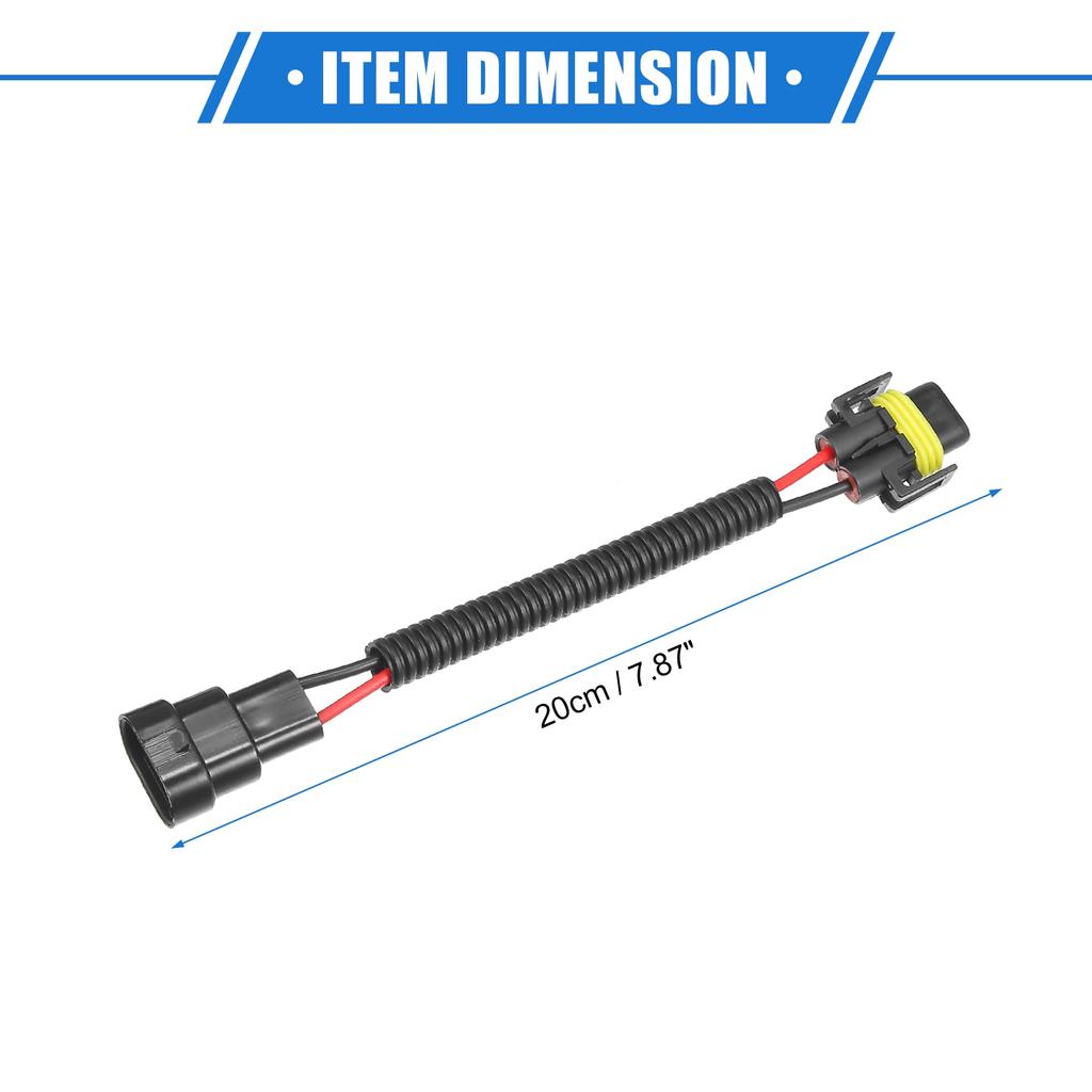 A ABSOPRO Headlight Socket Extension Conversion Wire Harness Fog Lamp Bulb Socket Socket Adapter