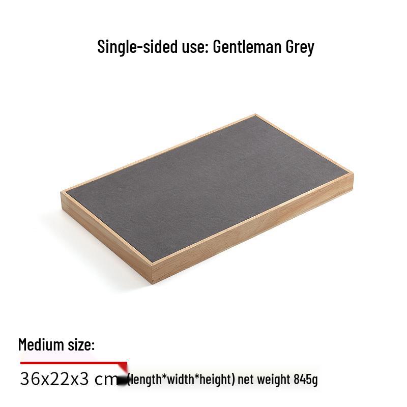 Деревянная подставка для украшений из массива дерева для серег, колец и ожерелий с нефритовым подносом