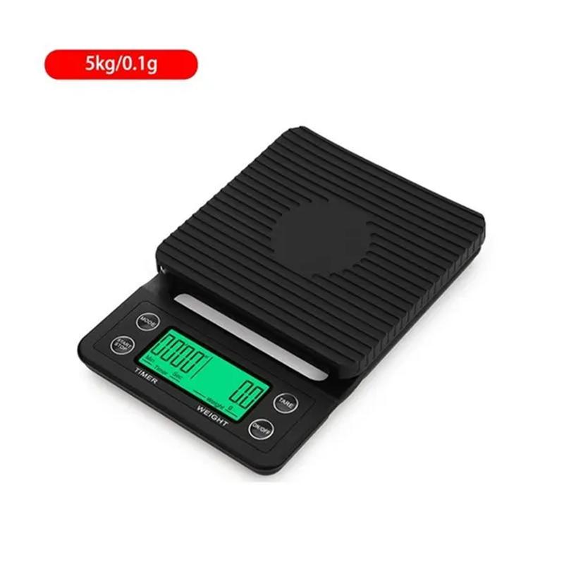 3/5kg 0.1g High Precision Coffee Scale With Timer Multi-functional Kitchen Scales Food Baking Scale LCD Electronic Digital Scale