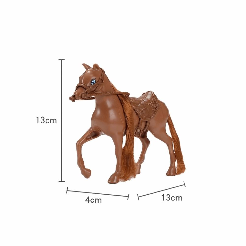 Movable Head Horse Model PVC Toy Pony Figurine New Fantasy Horse Toy For Playing House
