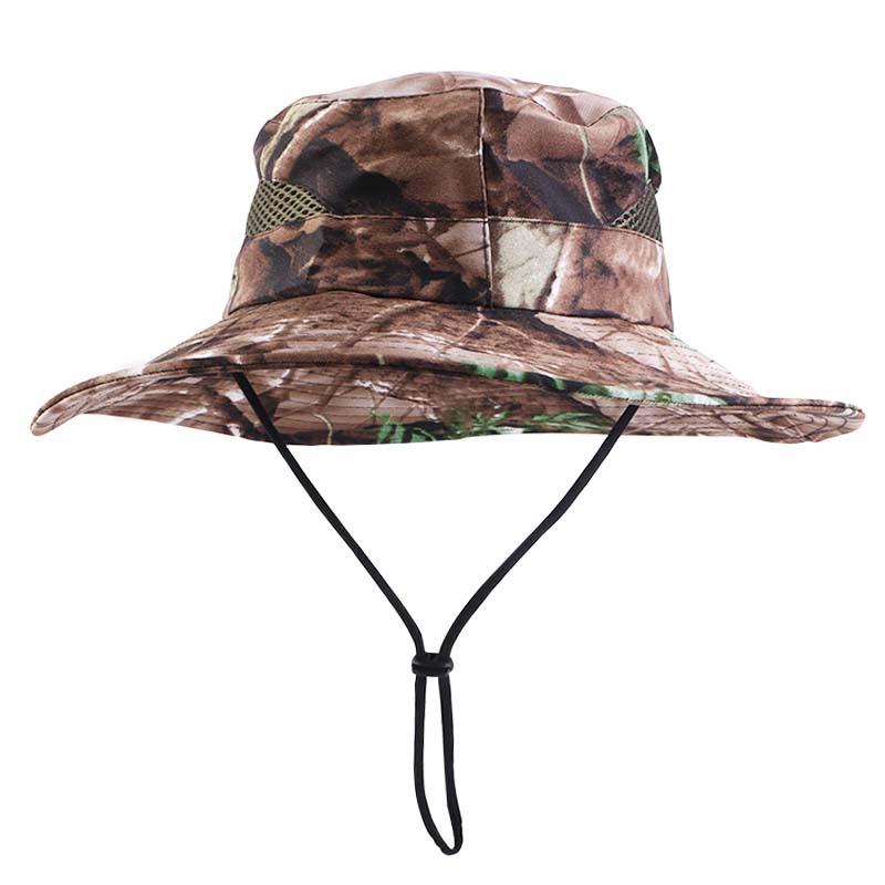 Parent-child children's breathable net camouflage sun hat, adult mountaineering basin hat bucket hat sun hat