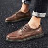 Мужская обувь Martin Shoes Casual British Small Leather Shoes Men's Business All-match Soft Sole