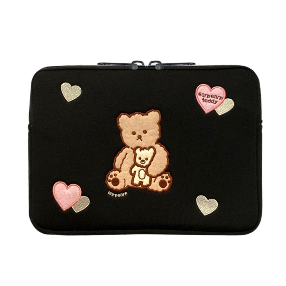 11 Inch Tablet Sleeve Bag Cartoon Soft Plush Laptop Bag Inner Bag Protective Tablet Case Cover for iPad Air/Samsung/Xiaomi