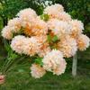 10 PCS 66cm Artificial Chrysanthemums Ball Flowers Large Mums Stems Fake Hydrangea Flowers Bridal Home Garden Party Wedding Decoration Outdoor Decor