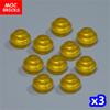 30 шт./лот Кубики MOC Прозрачная пластина Круглая 1x1 Сцена озера, океана, реки 30057 4073 Образовательные Строительные Блоки Игрушки Подарок для Детей