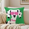 Funny And Fun Pictures Of Happy Animals Cushion Cover Linen Pillowcase Soft  for Sofa Bed Home Room Decor