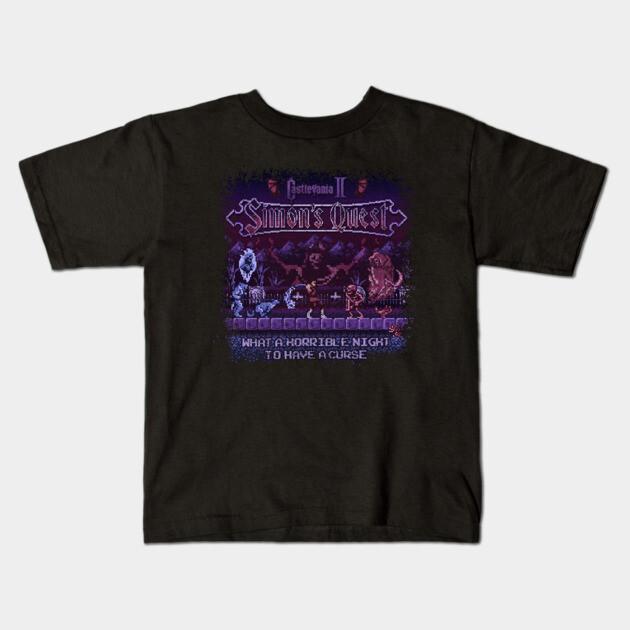 Boys Girls Soft Cotton Graphic Tees Simon'S Vania Castle Quest T-shirt Breathable Daily School Wear Kids T-Shirts