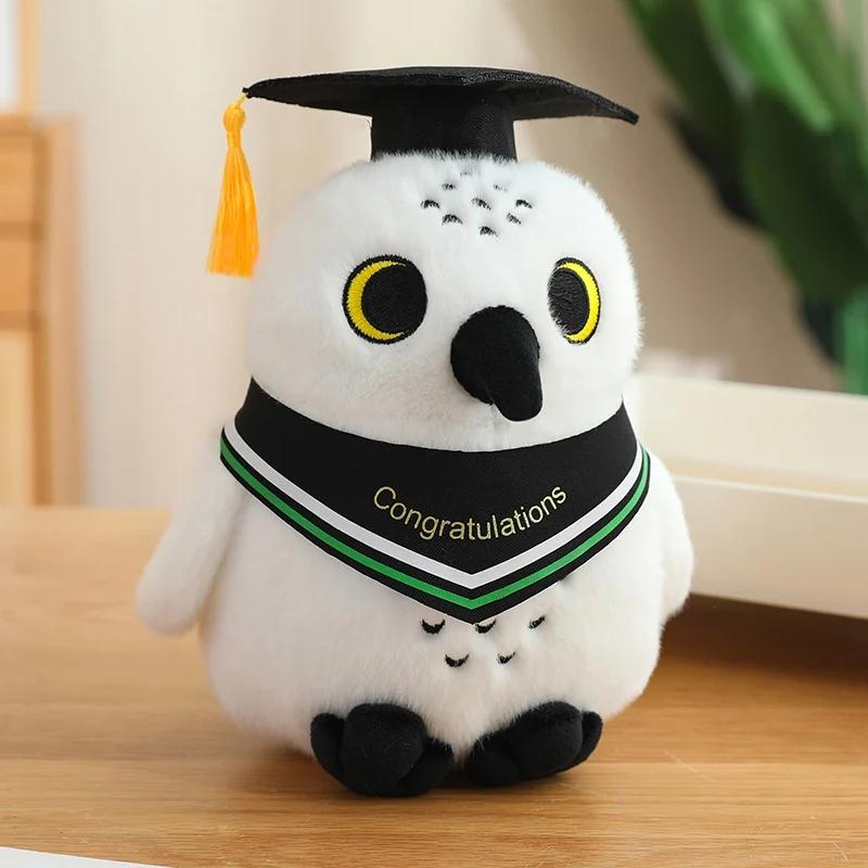 Creative Dr.Owl Plush Toys Cute Soft Bird Doctor Graduation Toys Delicate Ribbon Owl Doll Party Decor Funny Children Gift