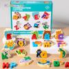 Wooden Animal Alphabet Puzzle Toys Montessori ABC Learning Educational Toys For Toddlers Kids Early Preschool Gift