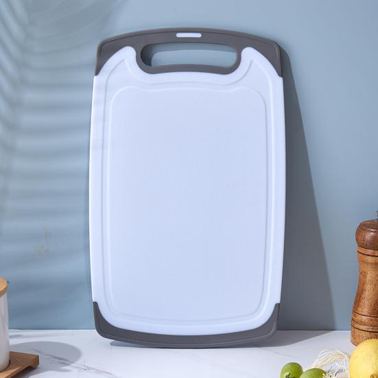 Двусторонняя разделочная доска для овощей и мяса с канавками Удобная ручка с нескользящим покрытием Необходимая кухонная вещь для гурманов и шеф-поваров