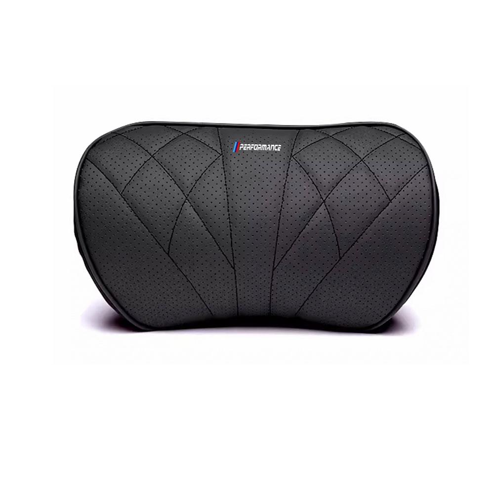 AZXN6 Car Memory Foam Headrest Neck Pillow Lumbar Waist Cushion Accessories For BMW M Performance E39 F20 E36 G30 G20 X5 Auto Interior