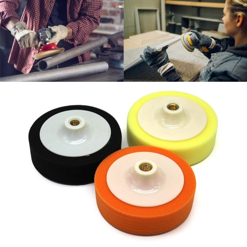 150 мм полировальная головка для полировки автомобиля, губка для полировки швабры для резьбы M14 с 6 дюймов/15 см, полировальная вощеная подушечка для автомобиля