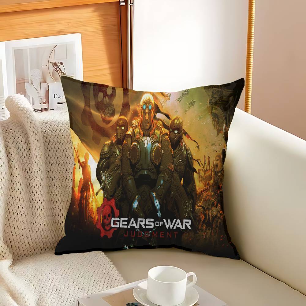 G-Gears O-Of W-War Декоративная Подушка для Эстетики Комнаты Наволочка Домашний Декор Спальня Диван-Кровать Подушка для Дивана 45x45