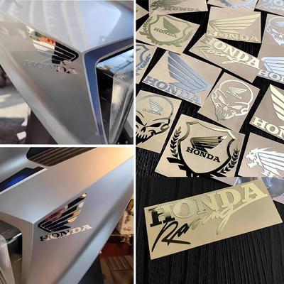 Car Sticker Waterproof Modified Decorative for Honda Silver Gold Sticker Suitable for All Motorcycle Helmet Exhaust Pipe Decor RH6 Lcnd9