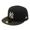 Кепка New Era 59FIFTY Двухцветная Эксклюзив ONSPOTZ NY Черный Орех 7 78 59Fifty Двухцветная Расцветка Черный Орех MLB Нью-Йорк Янкиз