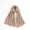 Autumn and Winter Versatile Retro Color Matching Small Plaid Scarf Comfortable and Warm Small Thousand Bird Plaid Shawl Scarf Elegant