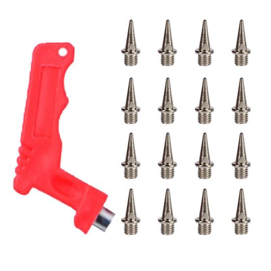 Yousheng 100 шт. шипов для беговых лыж из углеродистой стали, шипы для беговых и кроссовых кроссовок с ключом для шипов для спринтерских видов спорта, кроссовки