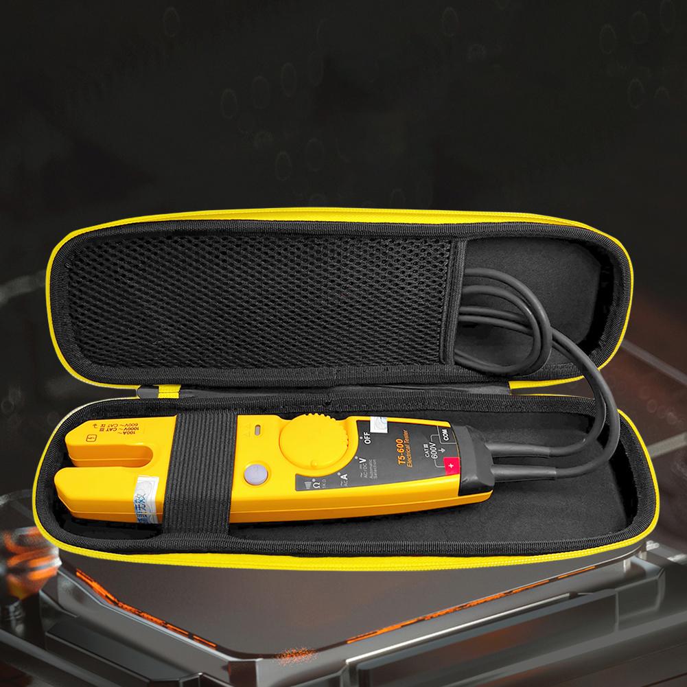 Водонепроницаемая сумка-чехол из ЭВА с сетчатым карманом и застежкой-молнией для хранения мультиметра Fluke T5-1000/T5-600/-1000/-600.