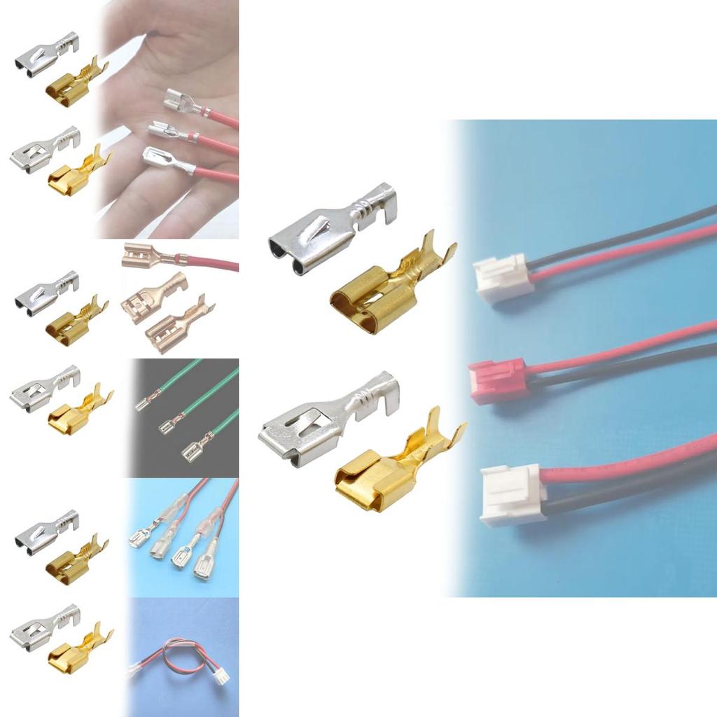 Electronics Tinned Copper Spade Terminal Connectors For Automotive Applications