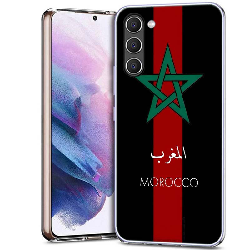Чехол для телефона с флагом Марокко для Samsung A16 A26 A36 A56 A17 A37 A57 A07 A06 A02S A12 A22 A32 A52S A72 Galaxy A70 A50S A71 A51