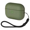 Leather Patterned Protective Case for Apple AirPods pro 2 / AirPods 4 Bluetooth Earphone Accessory Cover with Lanyard