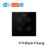 Tuya WiFi Smart Switch Brazil Standard 4x4 Size Touch Sensor 4/6/8 Gang Wall Light Switch Voice Control By Alexa Google Home