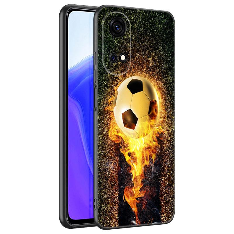 Футбольное поле черный чехол для телефона Huawei Honor 70 90 Lite X40 GT X50 i X5 Plus X6A X6S X7A X8A X8B X6 X7 X8 X9 4G X9A X9B 5G