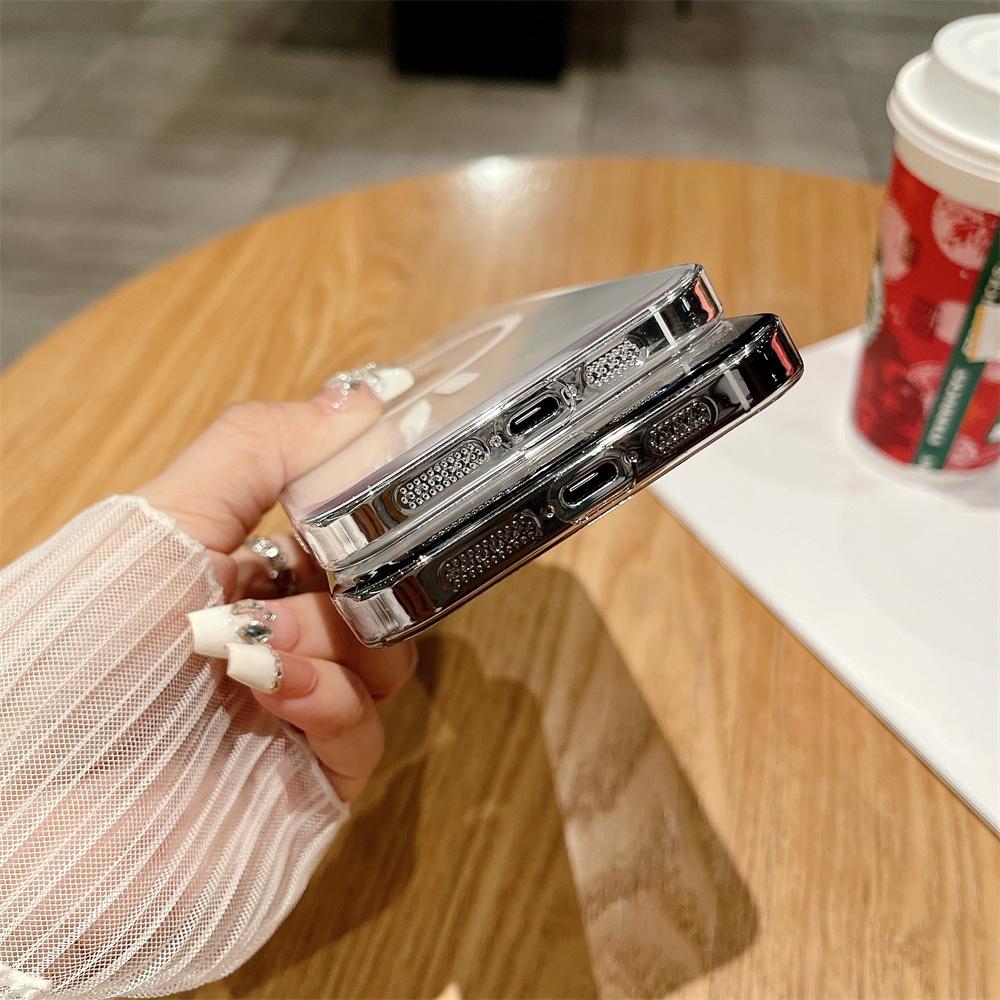Ультратонкий HD прозрачный чехол для беспроводной зарядки Magsafe для iPhone 16 15 14 13 12 11 Pro Max Plus, тонкий чехол из магнитного жесткого пластика