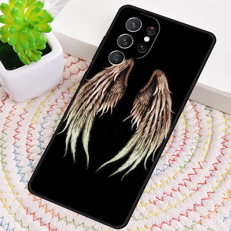 Изысканный чехол для телефона 'Крылья' для Samsung Galaxy note 10 pro S26 Ultra S23 S24 FE S25 S21 S22 PLUS ударопрочный