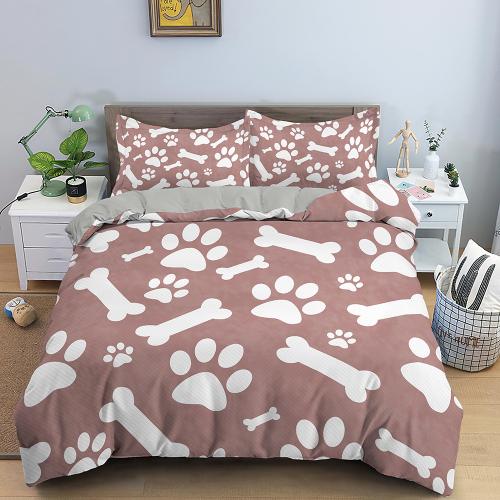 Комплект постельного белья «Французский бульдог» с милым пододеяльником и наволочкой с героями мультфильмов «Щенок»