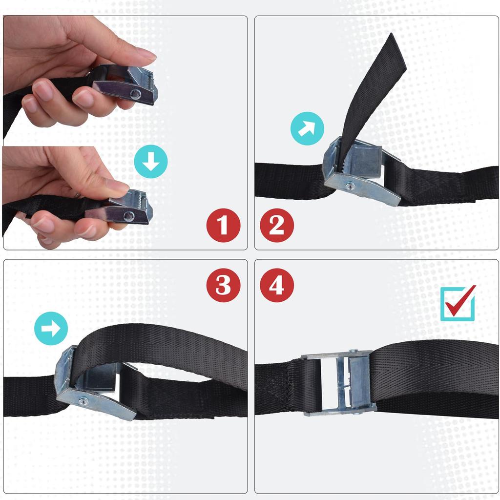 Ремень для крепления груза, фиксированный ремень, ремень для крепления груза, 2м, 3м, 5м, транспортировка, упаковка, ширина 25мм