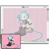 5D Full Drill Square Diamond Painting Game Character Jinx Art Rhinestone Mosaic Decor for Home