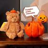 1 шт. Мультяшный Аниме Милый Кукла Медведь Тыква 35 см Веселый Барселонский Медведь Ручная Кукла Мягкая Плюшевая Игрушка Детский Подарок на День Рождения