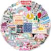50PCS Sarcastic Funny Stickers for Adults Snarky Humorous Quotes Sticker for Water Bottle Laptop Phone Hard Hat Bumper Refrigerator