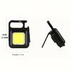 Portable LED Flashlight Mini Rechargeable Multifunctional Work Light Keychain Small Pocket Lights for Car Lighting
