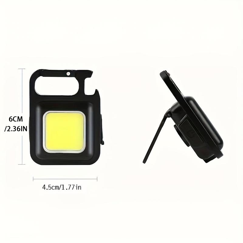 Portable LED Flashlight Mini Rechargeable Multifunctional Work Light Keychain Small Pocket Lights for Car Lighting