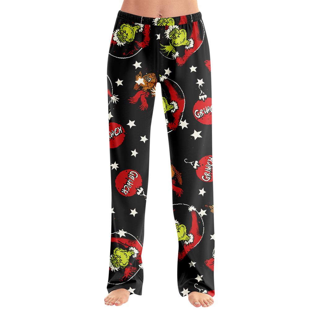 Adult Pajama Pants with Novelty Print and No, Cozy Sleepwear for Home Relaxation