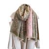 Autumn And Winter Small Floral Scarf Elegant Celebrity Style Printing Imitation Cashmere Scarf Women'S Warm And Cold Scarf