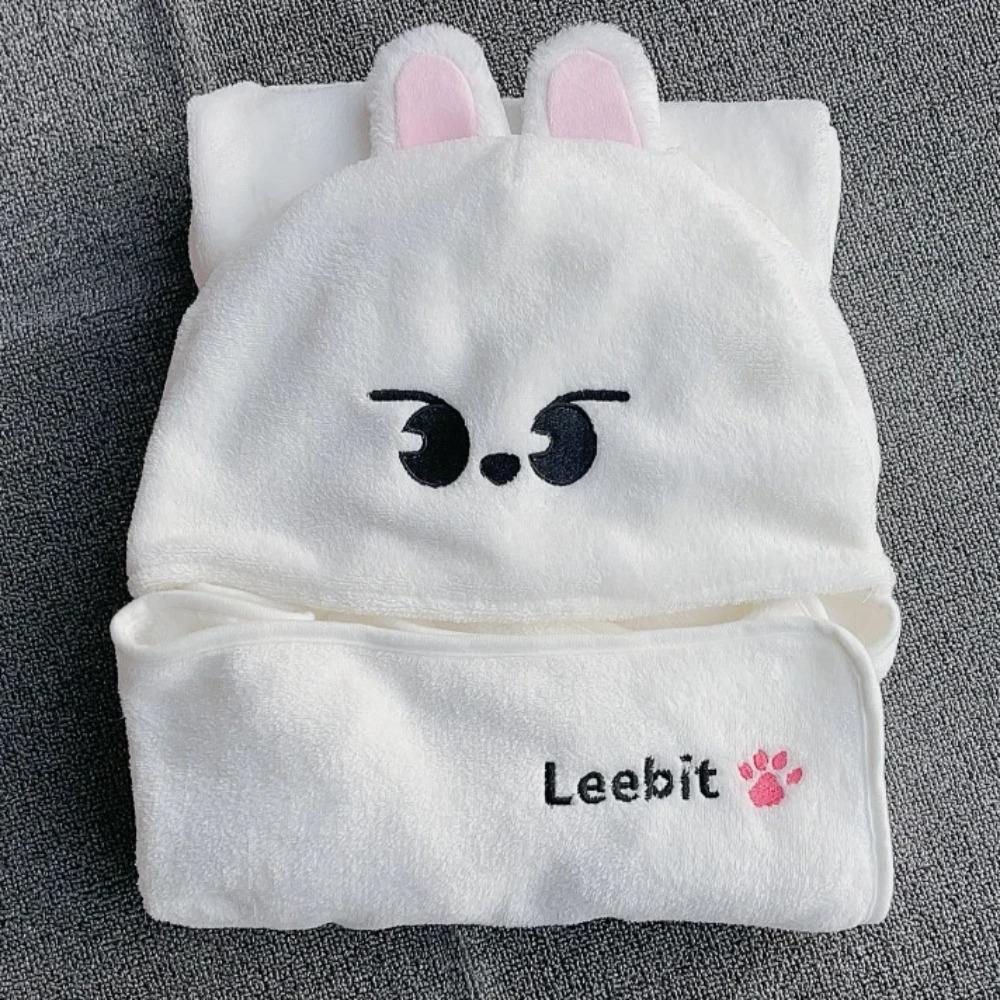 MINISO Kpop Skzoos Плед с капюшоном Мультяшный Милый Фланелевый Ленивый Шарф Накидка Пледы БанЧан ЛиНо ЧанБин Феликс Подарки Декор для Дома