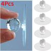 4Pcs Punch-free Crystal Drawer Handle Diamond Shape Self-Adhesive Acrylic Knobs Cabinet Wardrobe Furniture Pulls Handle Hanger Hooks