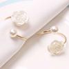 6Pcs Napkin Rings Buckle Imitation Pearl Rings For Dinner Parties Birthdays Weddings Family Gatherings Table Decor Napkin Holder