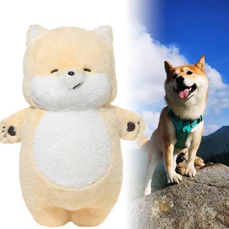 Soft And Cuddly 46cm Shiba Inu Plush Doll Charming Dog Hugging Pillow For Kids