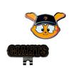 Kakudai Yomiuri Giants Golf Ball Marker with Cap Clip - Giabbit Mascot Design, Magnetic Iron Golf Accessory for Fans