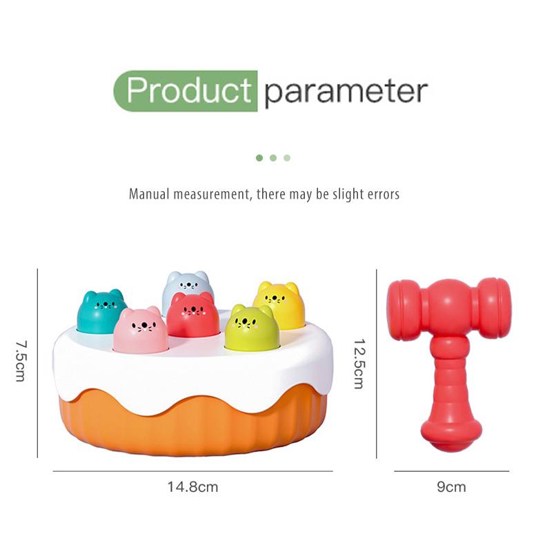 Ручной игровой автомат для торта «Ударь крота», детская игрушка «Хомяк», классические игрушки, фруктовый торт, музыкальная игра «Хомяк», развивающая игрушка