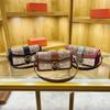 Retro Printed Armpit Bag New Fashion Contrasting Color One Shoulder Baguette Messenger Bag Tide