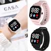 Silicone Strap LED Digital Watches Fashion Electronic Wristwatch Men Women Student