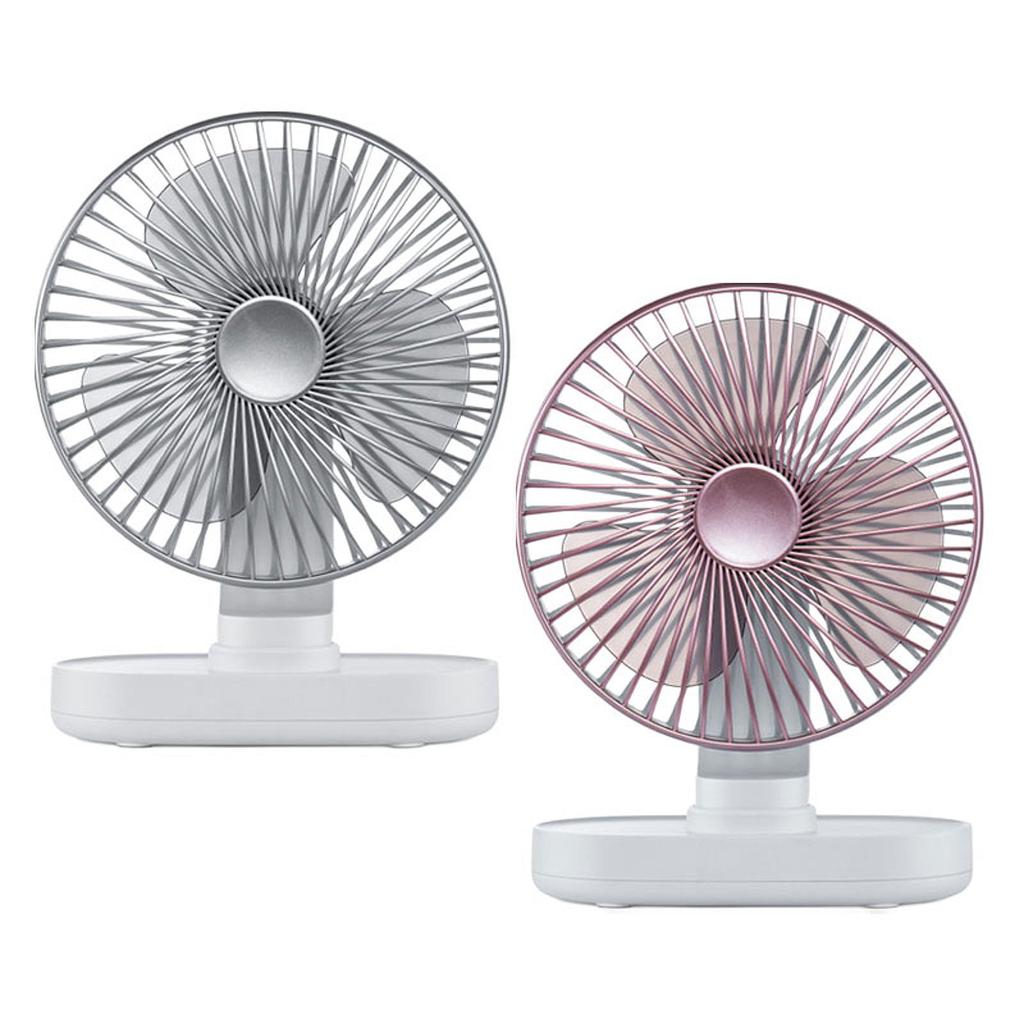 Rechargeable Desk Fan with 4 Speeds USB Powered Removable Multipurpose Desktop Fan -quiet Design Fan Small Fan for Bedrooms